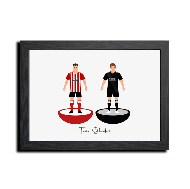 Sheffield Football Club gift - Tiny Men Big Balls Poster