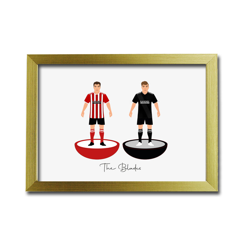 Sheffield Football Club gift - Tiny Men Big Balls Poster