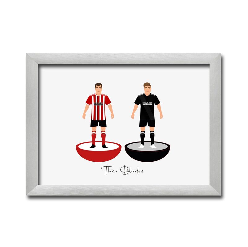 Sheffield Football Club gift - Tiny Men Big Balls Poster