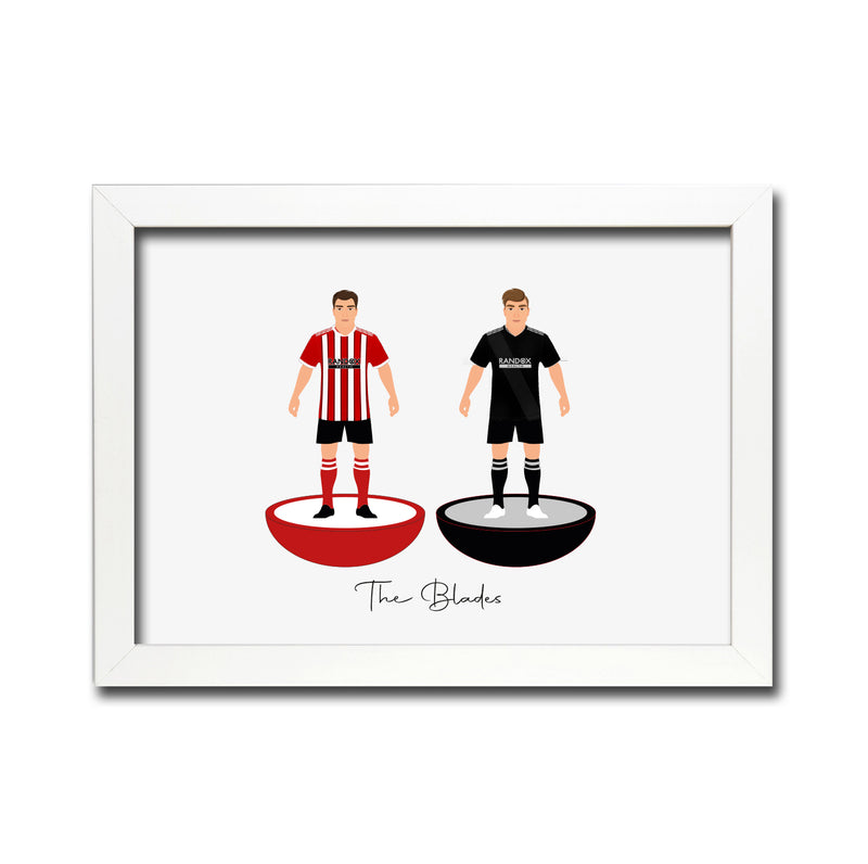 Sheffield Football Club gift - Tiny Men Big Balls Poster