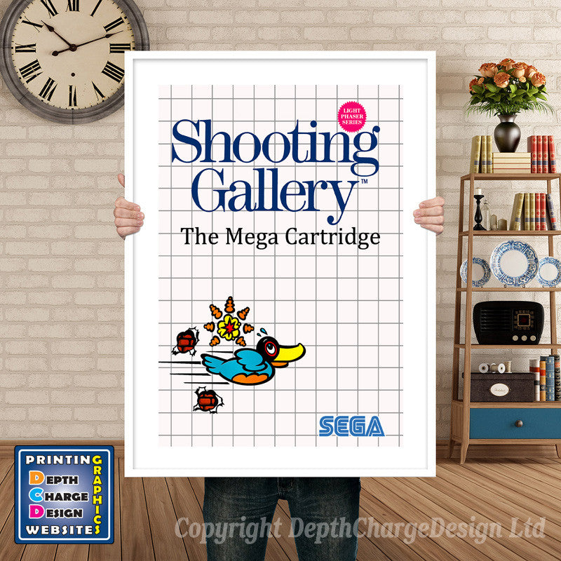 Shooting Gallery Inspired Retro Gaming Poster A4 A3 A2 Or A1