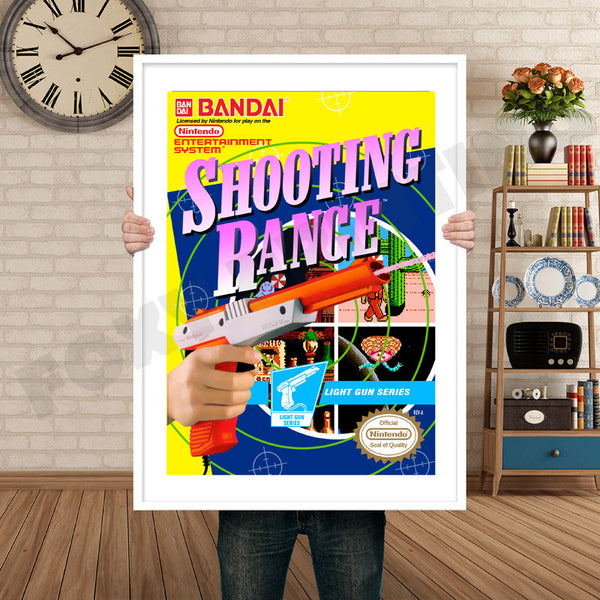 Shooting Range Retro Game Inspired Theme Nintendo NES Gaming