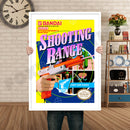 Shooting Range Retro GAME INSPIRED THEME Nintendo NES Gaming A4 A3 A2 Or A1 Poster Art 506