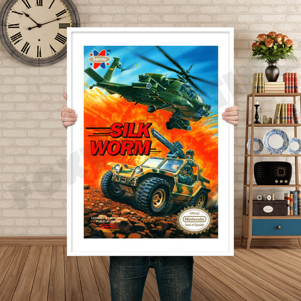 Silkworm Retro Game Inspired Theme Nintendo NES Gaming