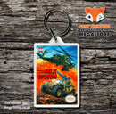 Silent Service Retro NES Game Cover Art Gaming Keyring