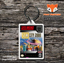 Sim City 2000 Game Inspired Retro Gaming Keyring