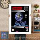 Sim Earth The Living Planet Super Nintendo GAME INSPIRED THEME Retro Gaming Poster A4 A3 A2 Or A1