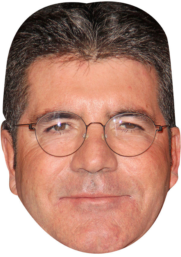 SIMON COWELL JB - TV Star Fancy Dress Cardboard Celebrity Party Face Mask