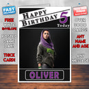 Personalised Sitara Watch Dogs Inspired Style Game Kids Inspired Birthday Card (SA)