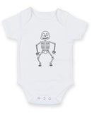 Skeleton Printed Baby Grow Bodysuit Boy Girl Unisex Gift