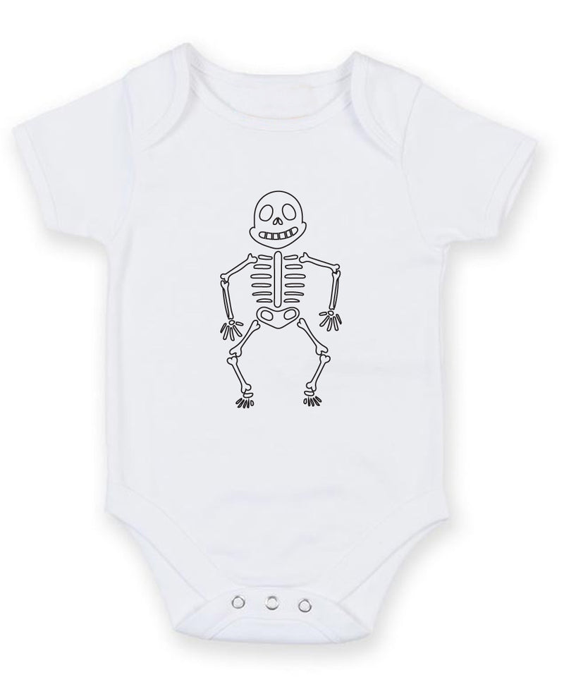 Skeleton Printed Baby Grow Bodysuit Boy Girl Unisex Gift
