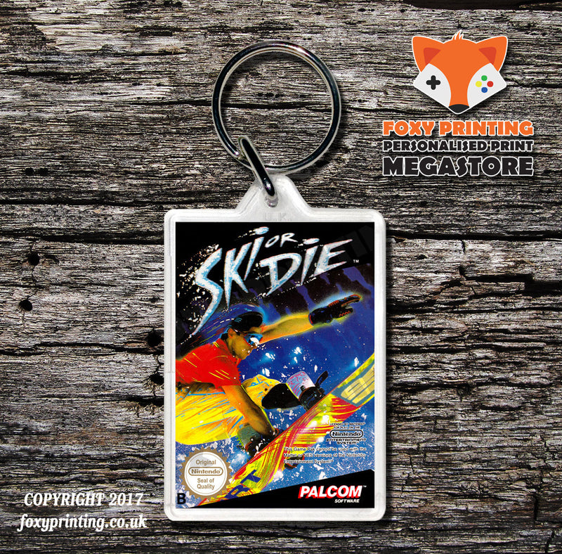 Skateordie2 Retro NES Game Cover Art Gaming Keyring