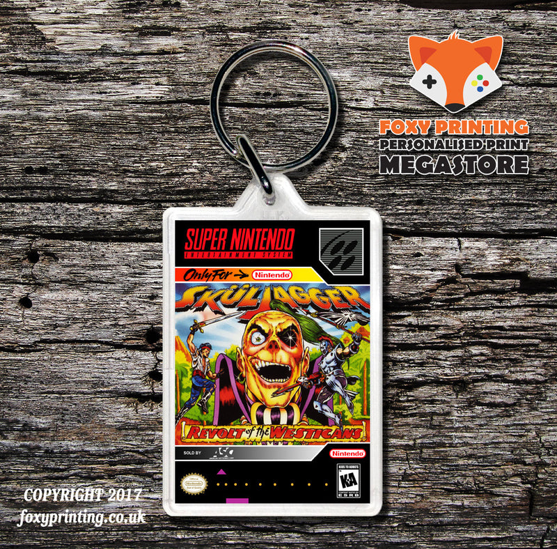 Skuljagger Game Inspired Retro Gaming Keyring