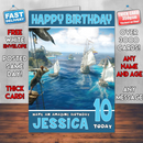 Personalised Skull And Bones E3 2017 Inspired Style Game Kids Inspired Birthday Card (SA)
