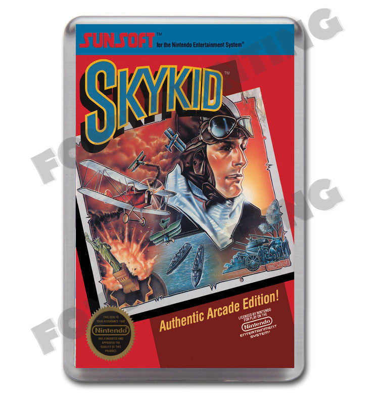 Sky Kid Retro Nintendo NES Game Inspired Fridge Magnet 518