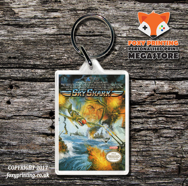 Sky Kid Retro NES Game Cover Art Gaming Keyring