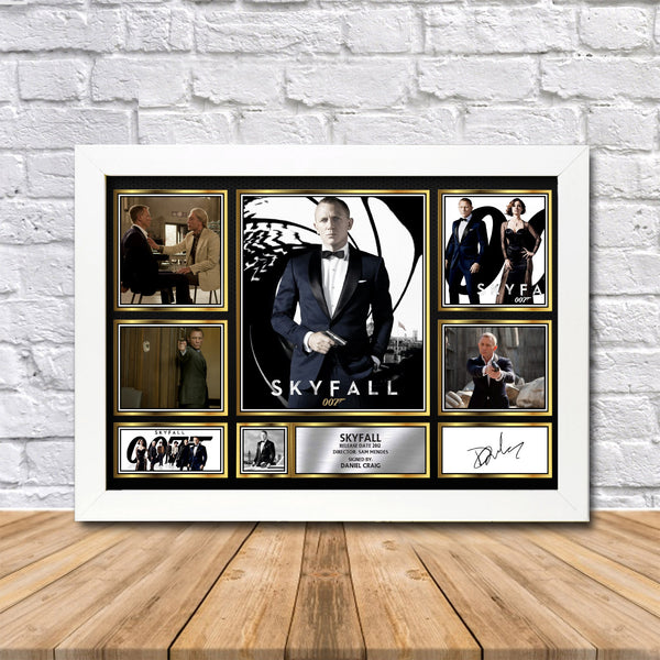 Skyfall James Bond Printed Signature Print