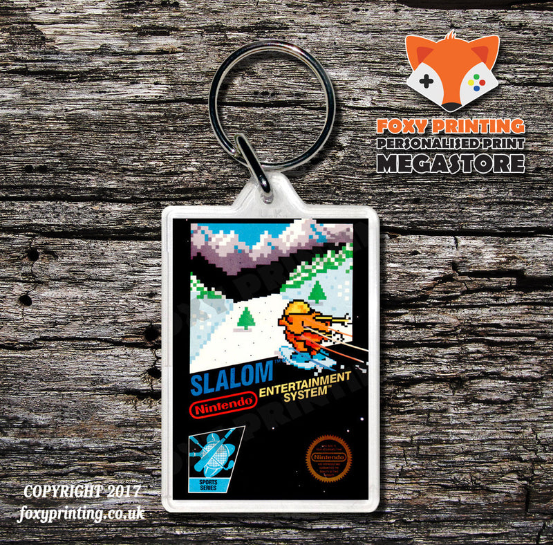 Sky Shark Retro NES Game Cover Art Gaming Keyring