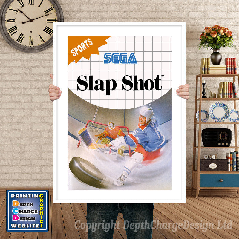 Slapshot Inspired Retro Gaming Poster A4 A3 A2 Or A1