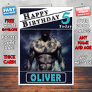 Personalised Sleeping Dogs Inspired Style Game Kids Inspired Birthday Card (SA)