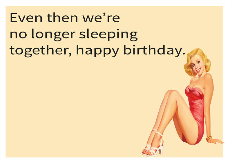 Sleeping Together INSPIRED Adult Personalised Birthday Card Birthday Card