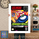 Smartball Super Nintendo GAME INSPIRED THEME Retro Gaming Poster A4 A3 A2 Or A1