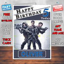 Personalised Sniper Ghost Warrior 2 Inspired Style Game Kids Inspired Birthday Card (SA)