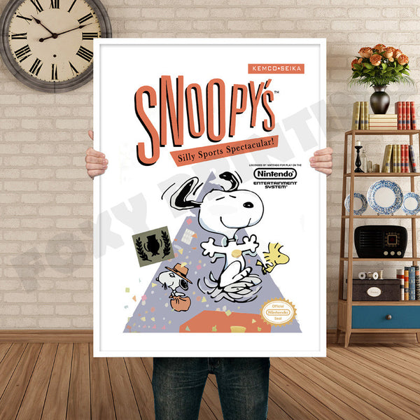 Snoopy Retro Game Inspired Theme Nintendo NES Gaming