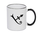 Soapstone Black Handle Alchemy Mug GOTHIC GOTH HORROR STARS HORROSCOPE BLACK MAGIC MUG