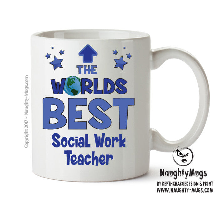 Worlds Best Social Work Teacher Mug - Novelty Funny Mug