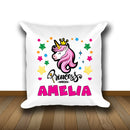 Unicorn 114 Personalised Soft White Cushion including cushion insert
