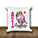 Unicorn 115 Personalised Soft White Cushion including cushion insert