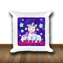 Unicorn 119 Personalised Soft White Cushion including cushion insert