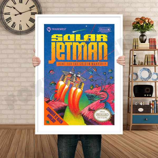 Solar Jetman Retro Game Inspired Theme Nintendo NES Gaming