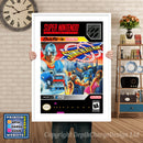 Sonic Blast Man Super Nintendo GAME INSPIRED THEME Retro Gaming Poster A4 A3 A2 Or A1