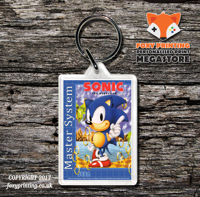 Sonic The Hedgehog - Sega Master System Keyring