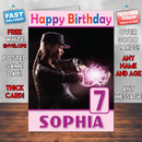 Personalised Sonya Mortal Kombat X Inspired Style Game Kids Inspired Birthday Card (SA)