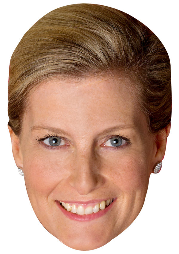 SOPHIE COUNTESS OF WESSEX JB - Royal Fancy Dress Cardboard Celebrity Party Face Mask
