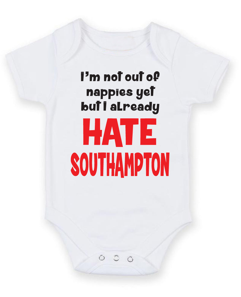 Southampton Hate Football Fan Baby Grow Bodysuit
