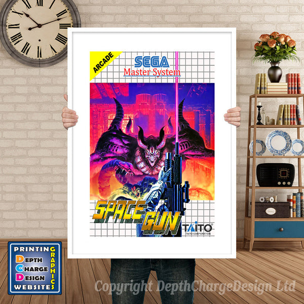 Space Gun Inspired Retro Gaming Poster