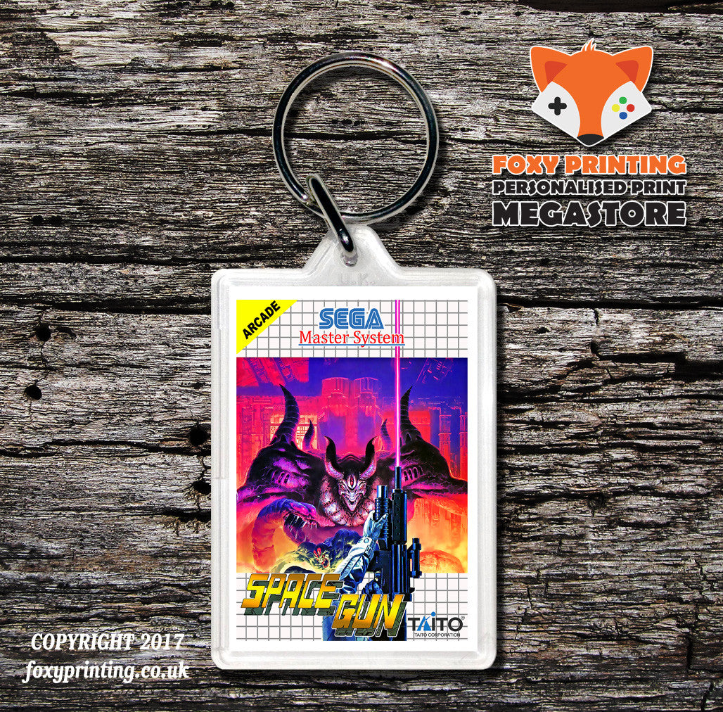 Space Gun (2) - Sega Master System Keyring