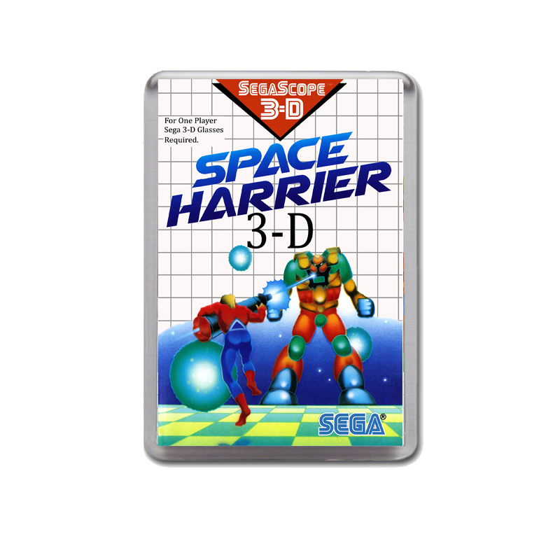 Space Harrier 3d Sega Master System Game Inspired Fridge Magnet