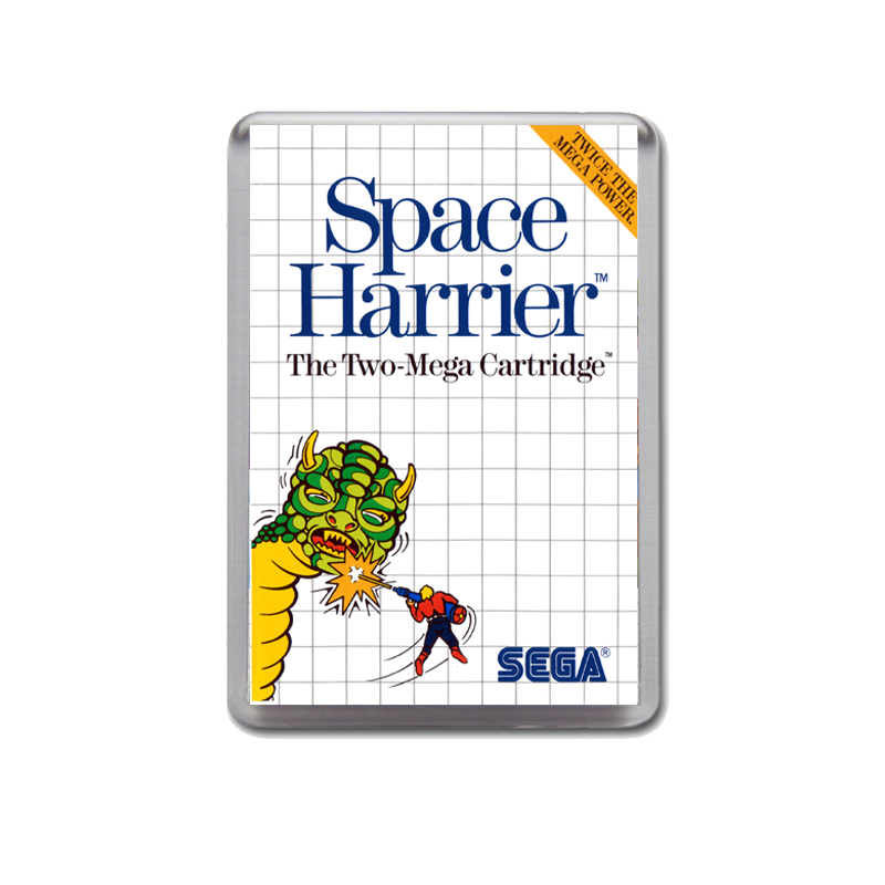 Space Harrier Sega Master System Game Inspired Fridge Magnet