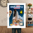 Space Shuttle Project Retro GAME INSPIRED THEME Nintendo NES Gaming A4 A3 A2 Or A1 Poster Art 529