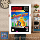 Sparkster Super Nintendo GAME INSPIRED THEME Retro Gaming Poster A4 A3 A2 Or A1