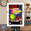 Spawn Super Nintendo GAME INSPIRED THEME Retro Gaming Poster A4 A3 A2 Or A1