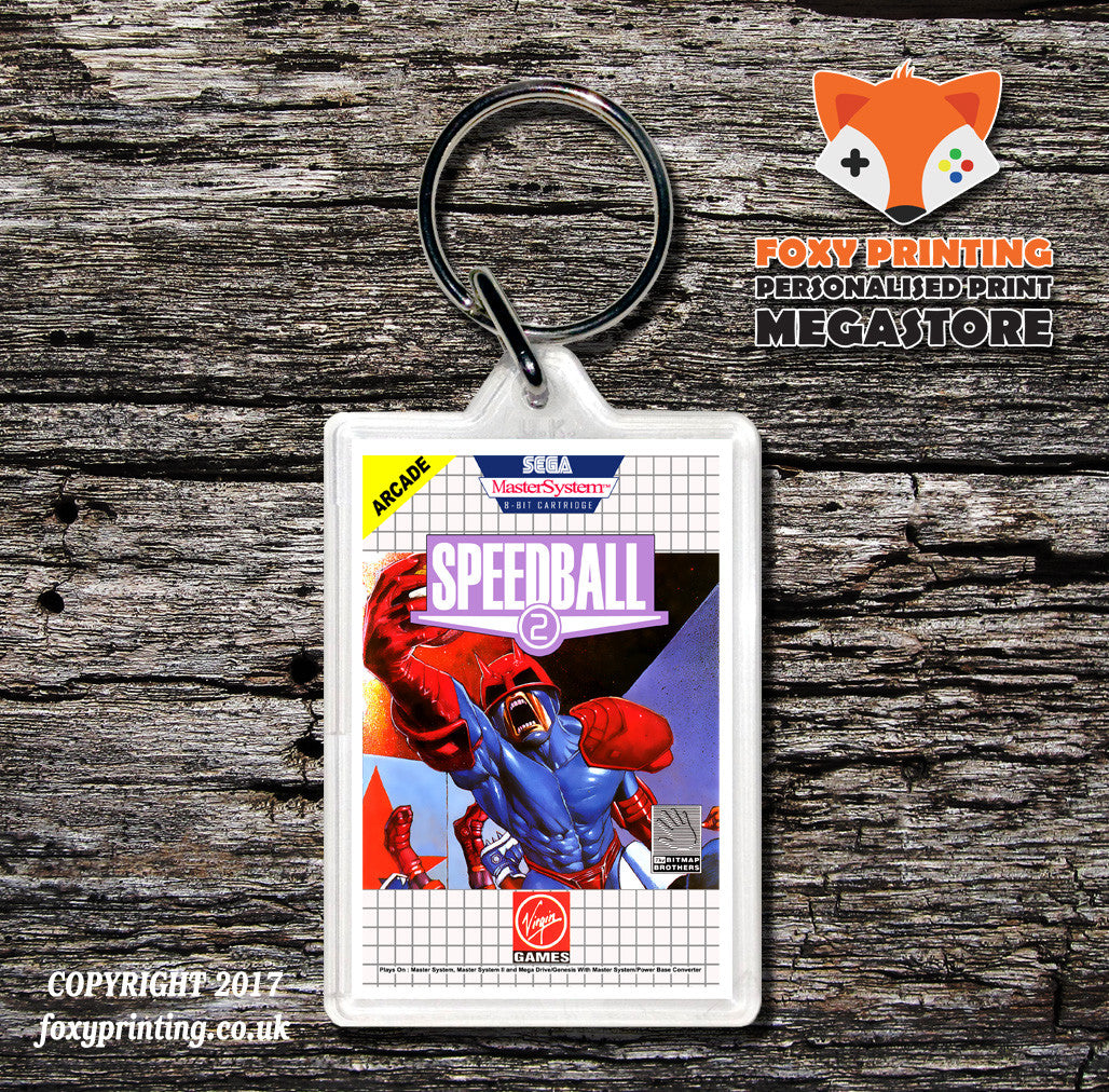 Speedball 2 - Sega Master System Keyring