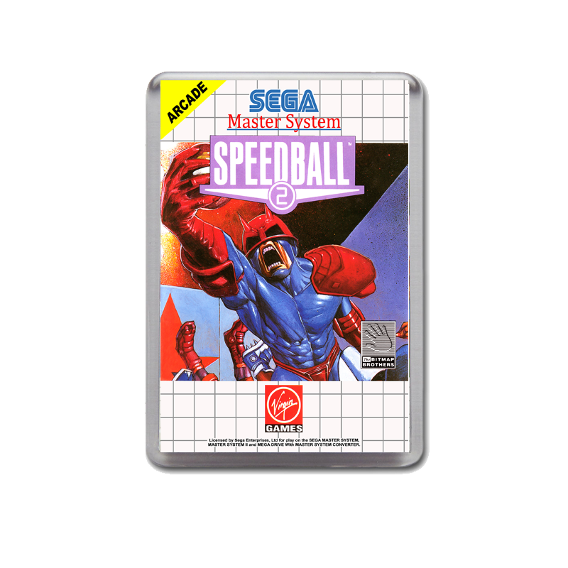Speedball 2 (2) Sega Master System Game Inspired Fridge Magnet