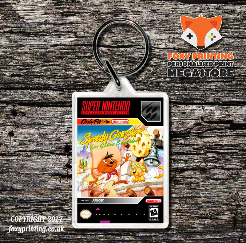 Speedy Gonzales Game Inspired Retro Gaming Keyring