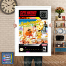 Speedy Gonzales Super Nintendo GAME INSPIRED THEME Retro Gaming Poster A4 A3 A2 Or A1